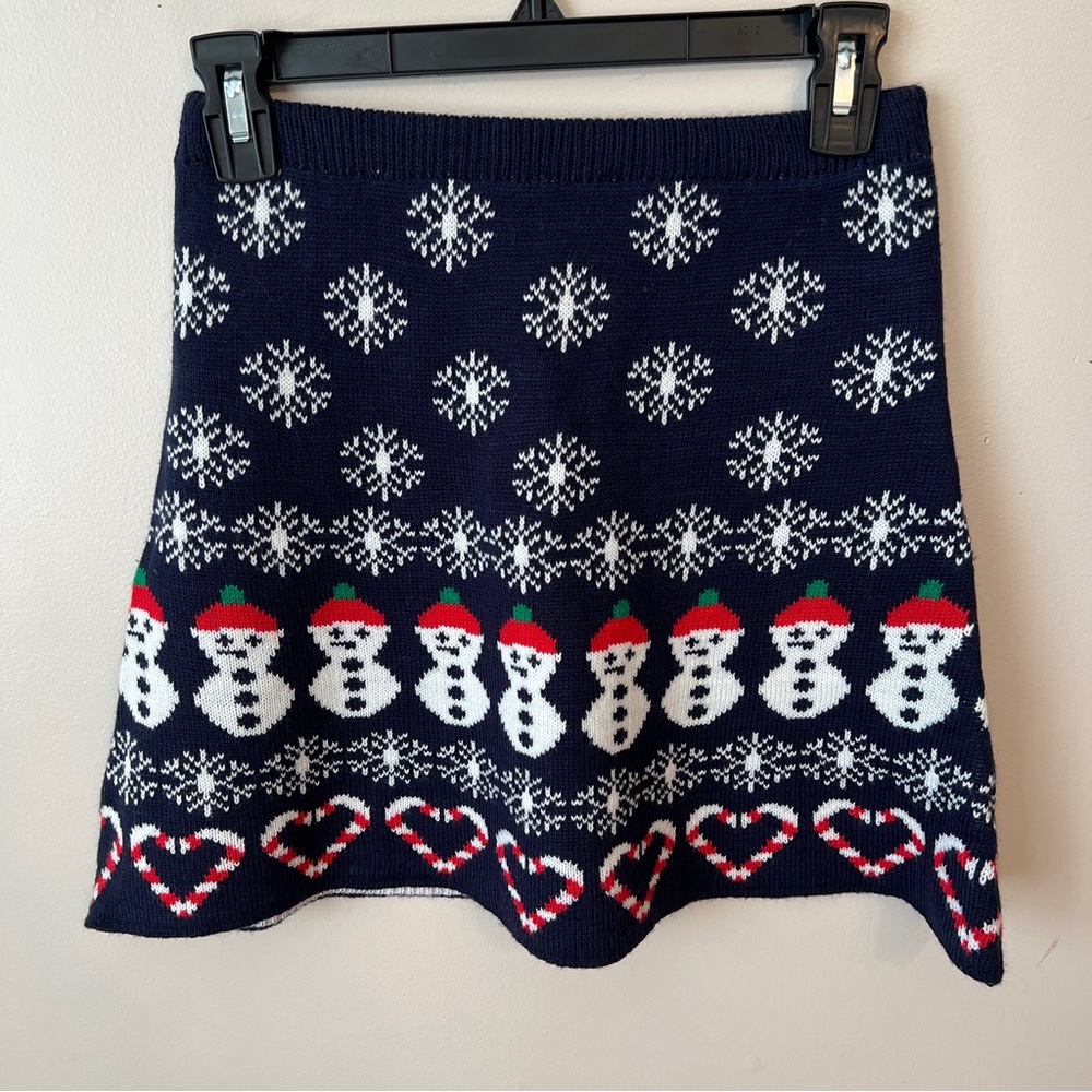 With Love Derek Christmas Snowman‎ Skirt Size Small Holiday Party Santacon